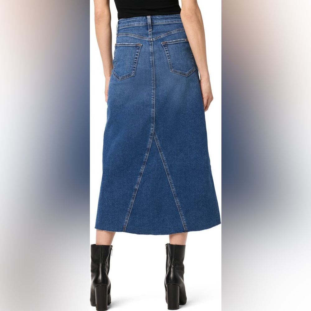 JOE’s Jeans Denim Maxi Skirt Blue Soraya Y2K Classic Women Size 25 $218 MSRP NWT - Picture 5 of 13